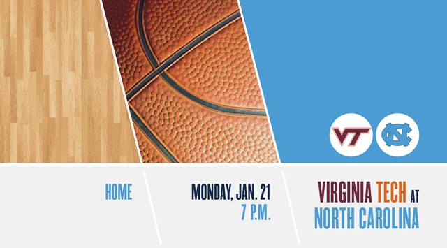 VA Tech at Carolina Men's Basketball Game Watch